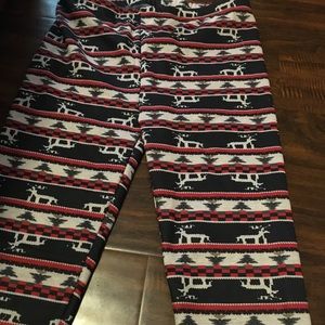 Women’s fleece Christmas leggings